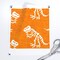 Orange Dinosaur Tyrannosaurus Rex Trex Dino Bones Kid Small Scale Jurassic Custom Removable Wallpaper by Spoonflower Peel & Stick Wallpaper 2FT Wide